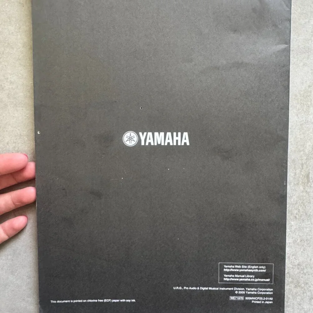 Yamaha S90ES Owner's Manual + Data List Booklet Synthesizer Guides